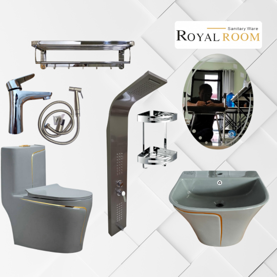 Combo 5 Thiết Bị Vệ Sinh RoyalRoom – Đồng Bộ Sang Trọng, Lắp Đặt Nhanh